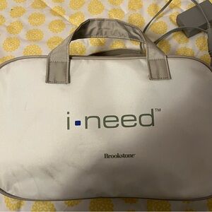 Brook stone I-Need Lumbar shiatsu Massage Pillow with travel bag